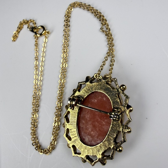 Cameo Brooch/Necklace and Earrings - Picture 10 of 14